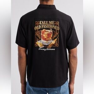 TOMMY BAHAMA Big & Tall Call Me Old Fashioned Silk Camp Shirt